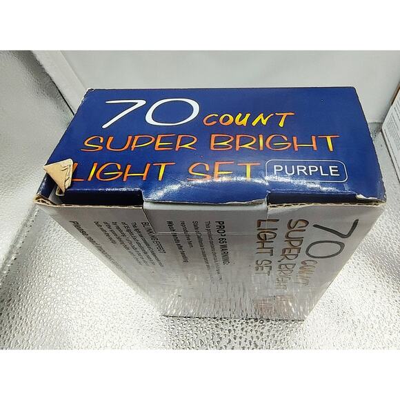 Hobby Lobby 70ct Purple Halloween String Lights Indoor/Outdoor 2016 - Picture 5 of 8